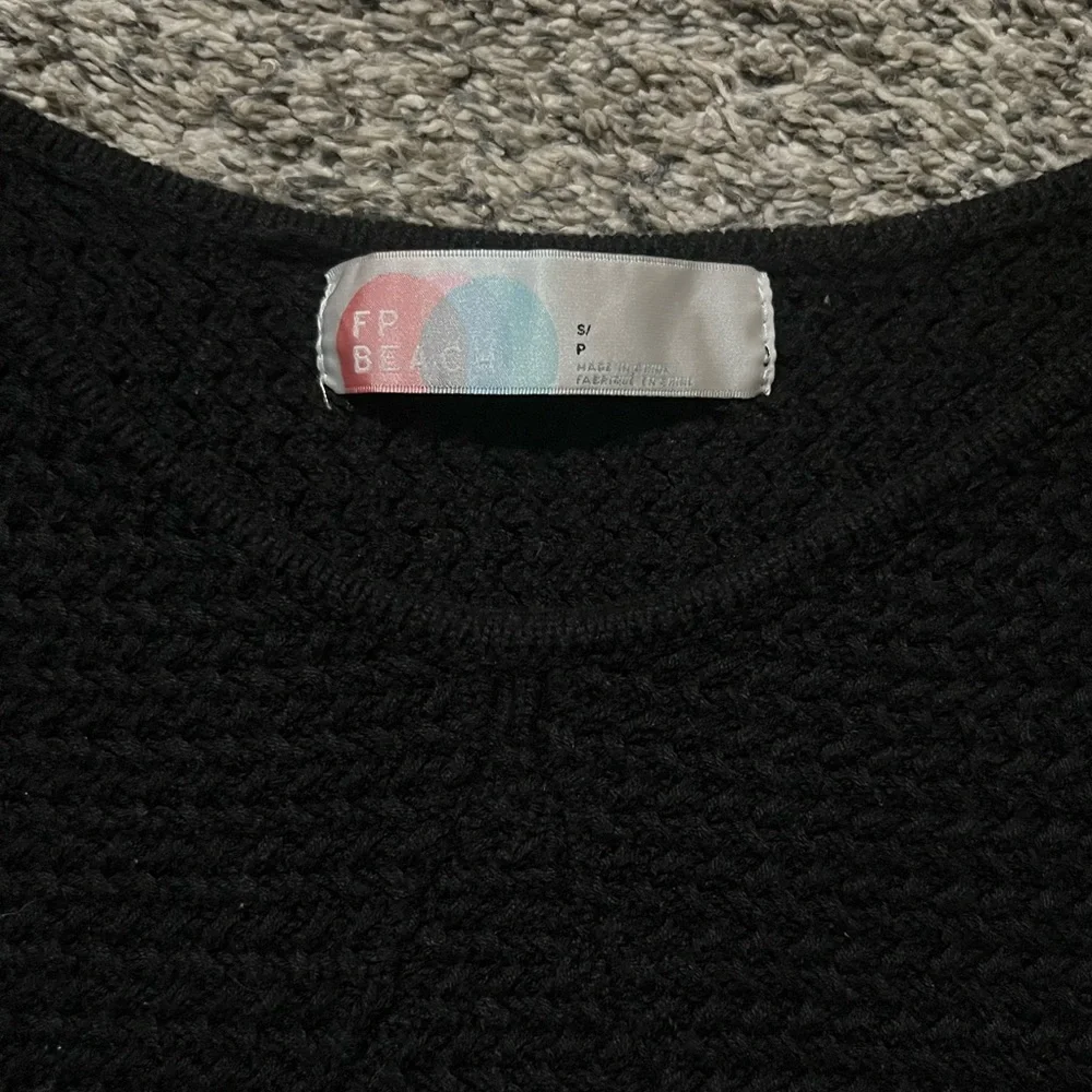 Free People Beach Sweater - Black